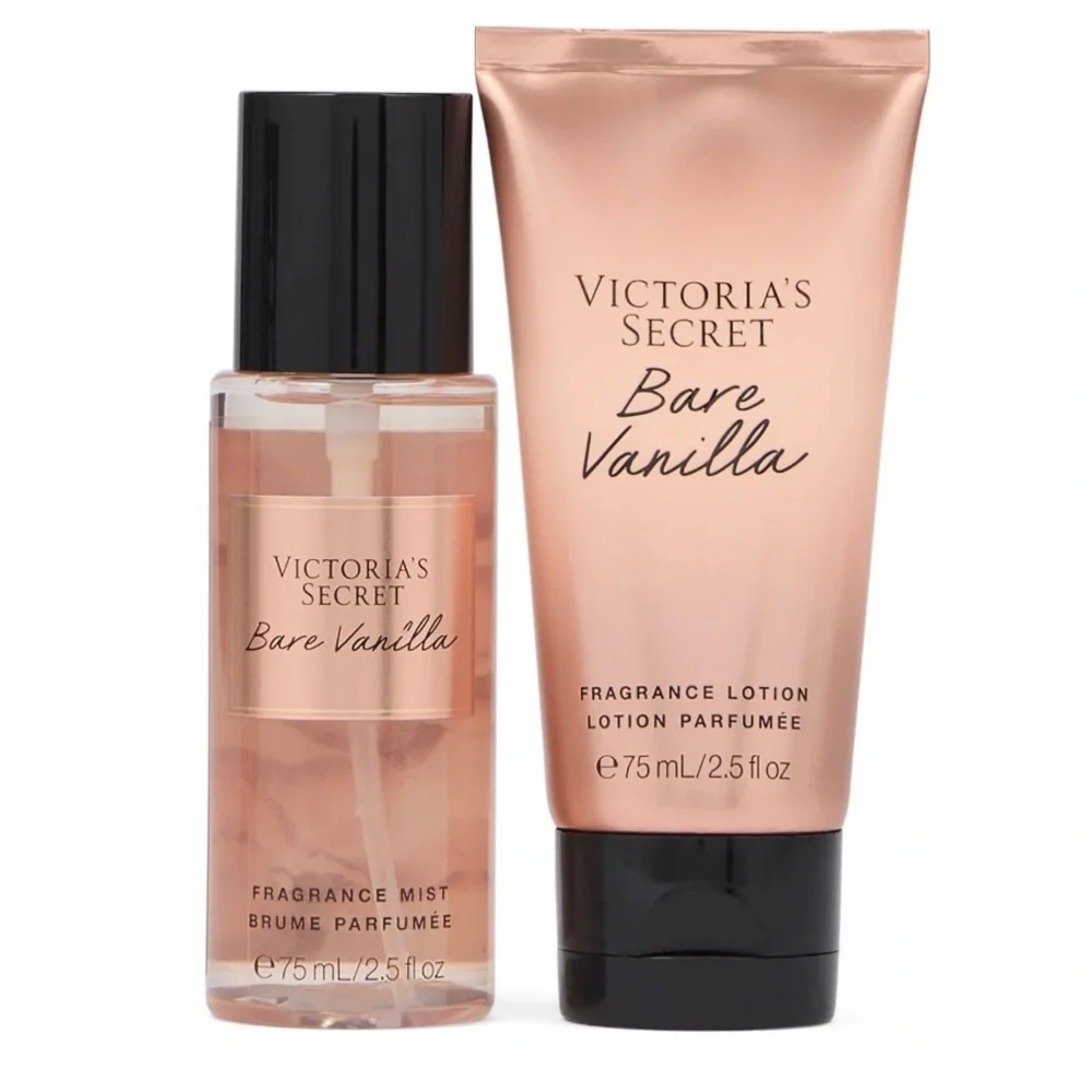 Victoria's Secret Bare Vanilla Mini Duo Gift Set, Notes of Soft Cashmere